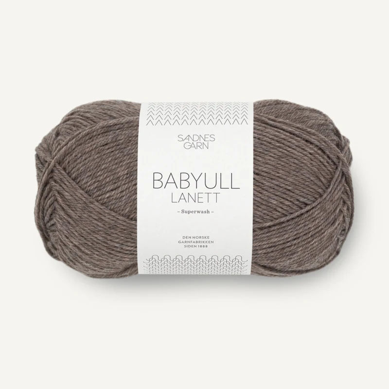 Sandnes Babyull Lanett 2652 Marrone Medio Mélange