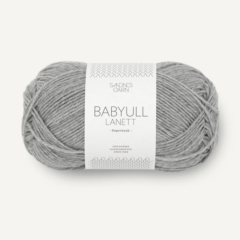 Sandnes Babyull Lanett 1032 Grigio Mélange