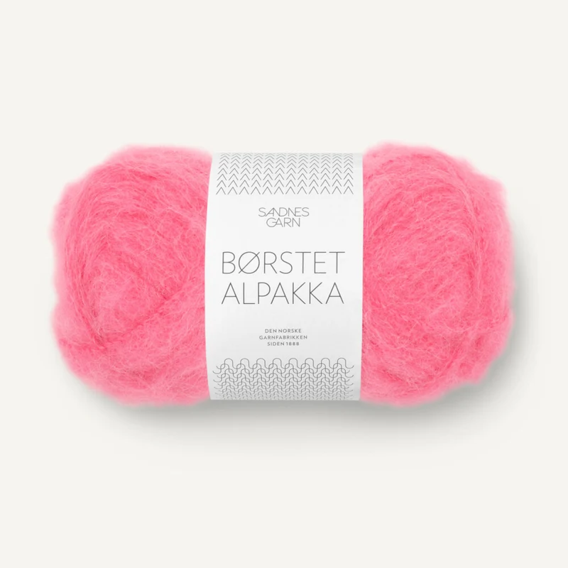 Sandnes Børstet Alpakka 4315 Rosa Bubblegum