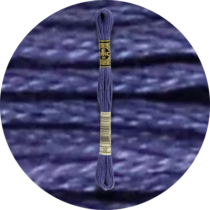 Mouliné Spécial 25 Blu/Viola 0032