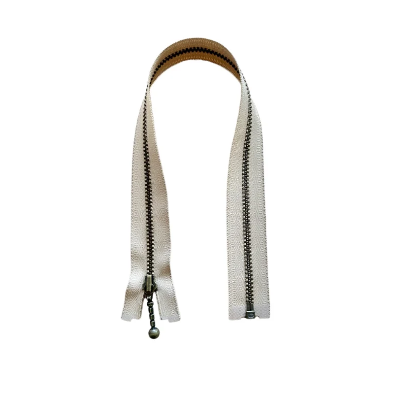 YKK Cerniera Separabile Ottone Antico 6 mm 45 cm