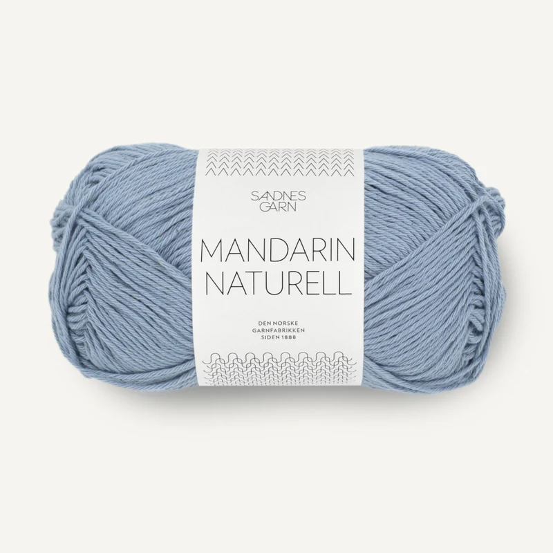 Sandnes Mandarin Naturell 6032 Ortensia Blu