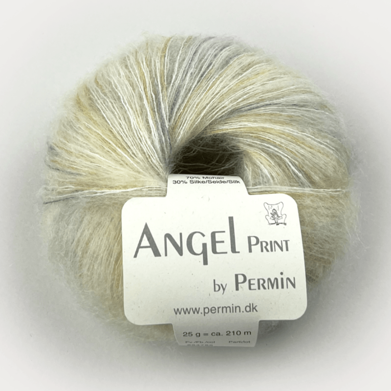 Permin Angel print 66 Bianco Sporco