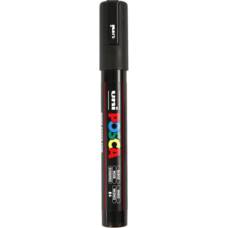 Posca Pennarello, 1.8-2.5 mm, 1 pz. 24 Nero