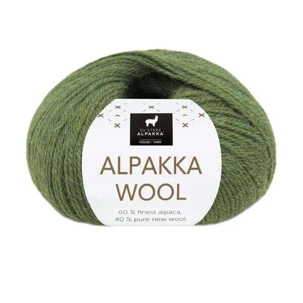 Du Store Alpakka Wool 580 Verde bosco mélange