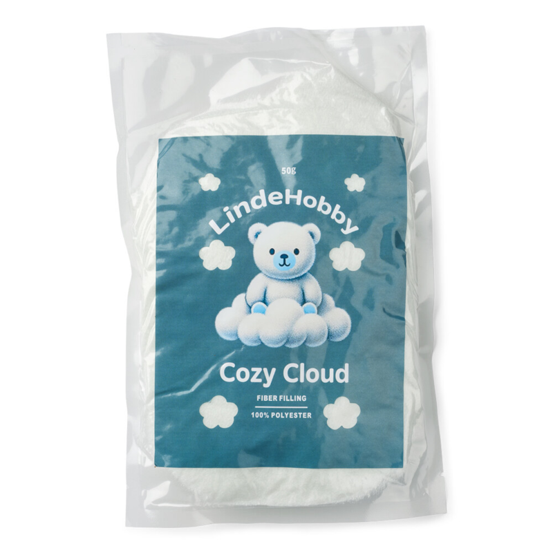 LindeHobby Cozy Cloud Ovatta per Imbottitura 50 g