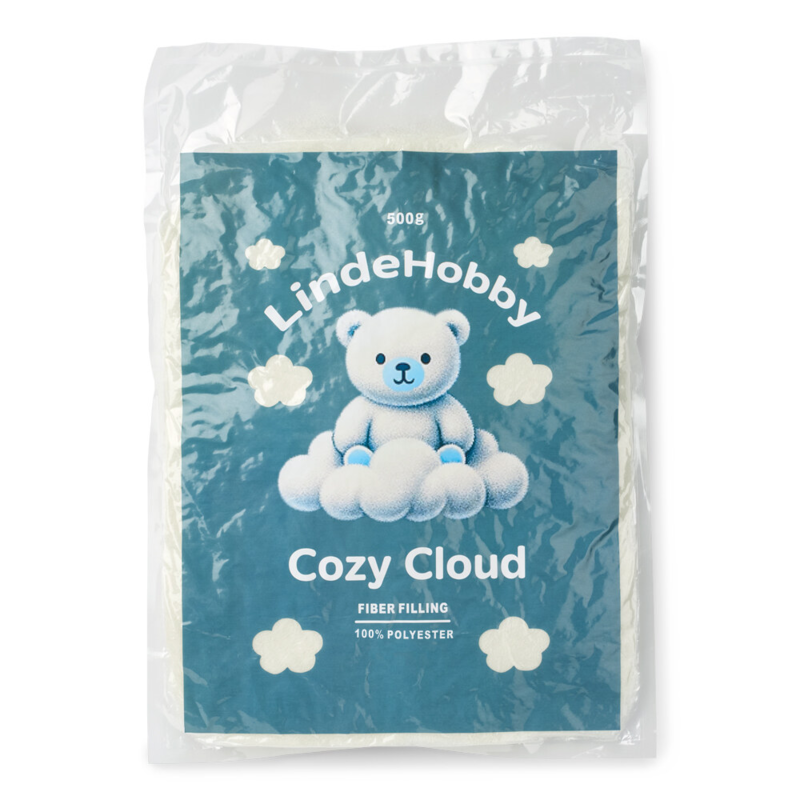 LindeHobby Cozy Cloud Ovatta per Imbottitura 500 g