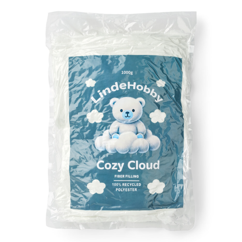 LindeHobby Cozy Cloud Ovatta per Imbottitura Riciclata 1000 g