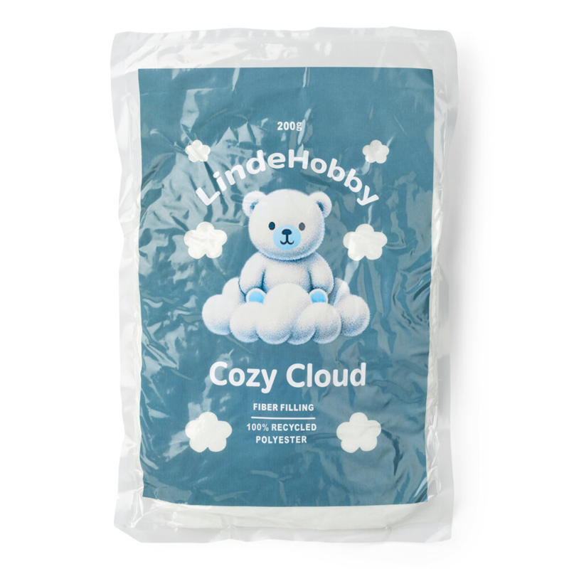 LindeHobby Cozy Cloud Ovatta per Imbottitura Riciclata 200 g