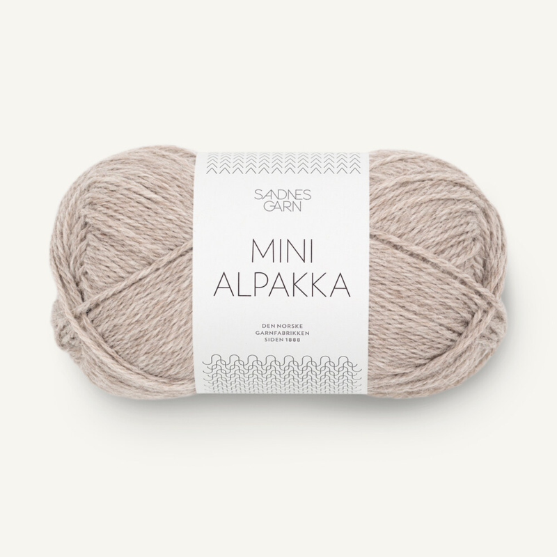 Sandnes Mini Alpakka 2650 Beige grigiastro melange