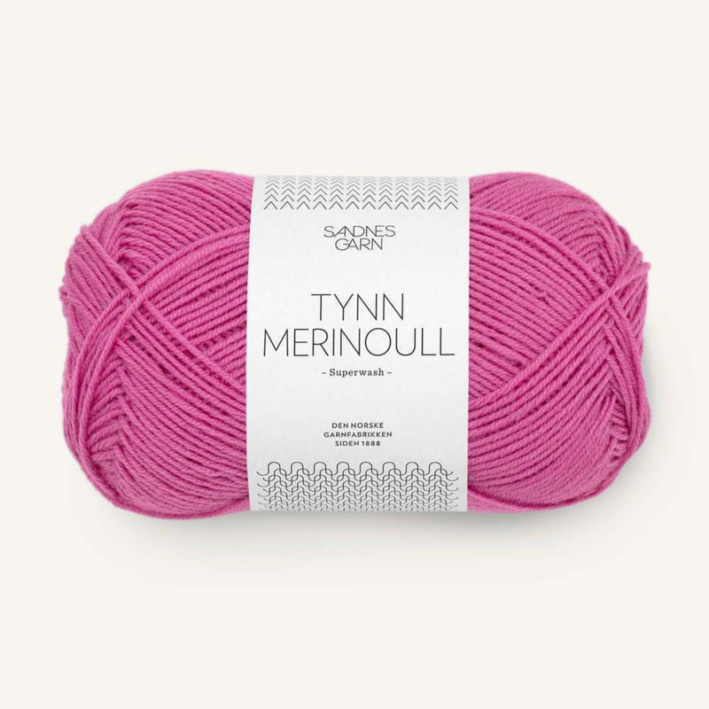 Sandnes Tynn Merinoull 4628 Magenta