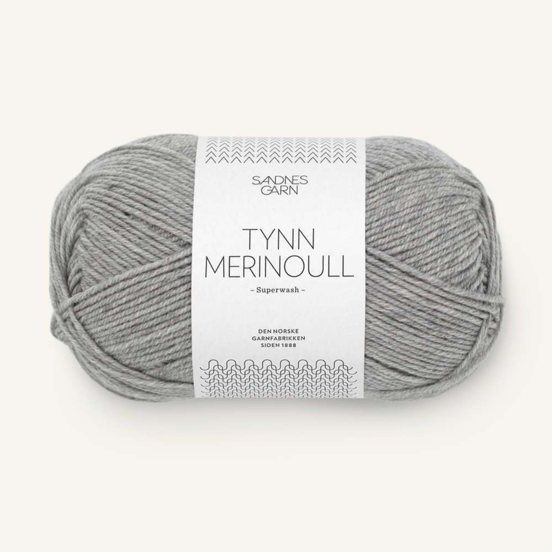 Sandnes Tynn Merinoull 1042 Grigio Mélange