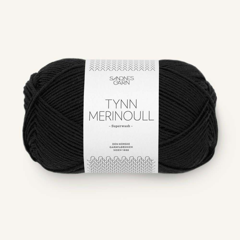 Sandnes Tynn Merinoull 1099 Nero