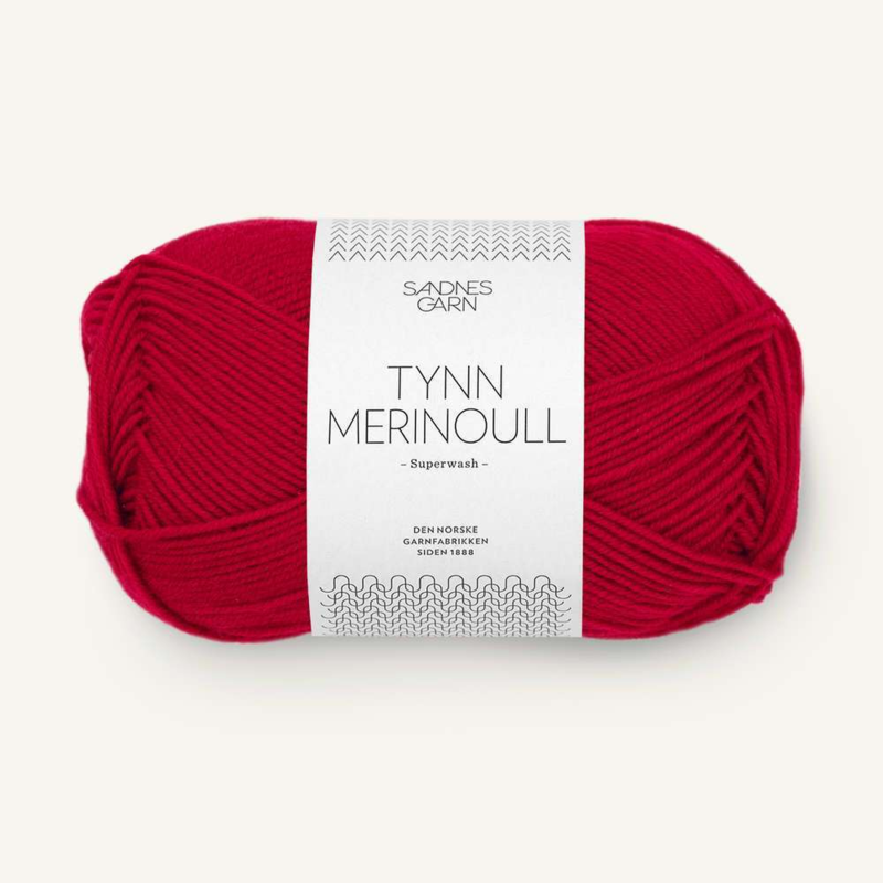 Sandnes Tynn Merinoull 4219 Rosso