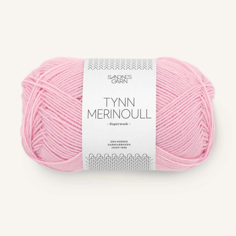 Sandnes Tynn Merinoull 4813 Lilla Rosa