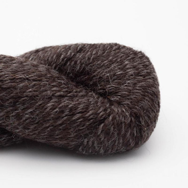 BC Garn Babyalpaca 10/2 RAS 105 Marrone Cioccolato Scuro (non tinto) RAS