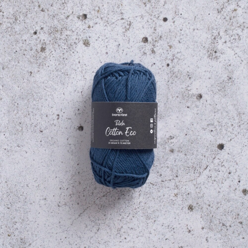 Svarta Fåret Tilda Cotton Eco 267 Blu spazio