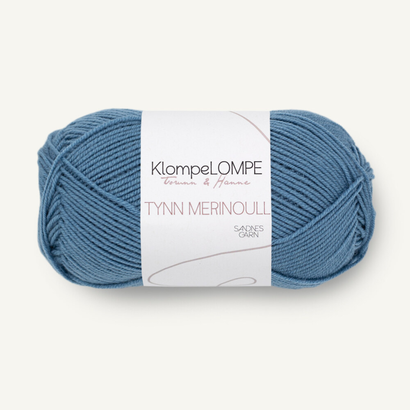 Sandnes KlompeLompe Tynn Merinoull 6033 Blu Jeans