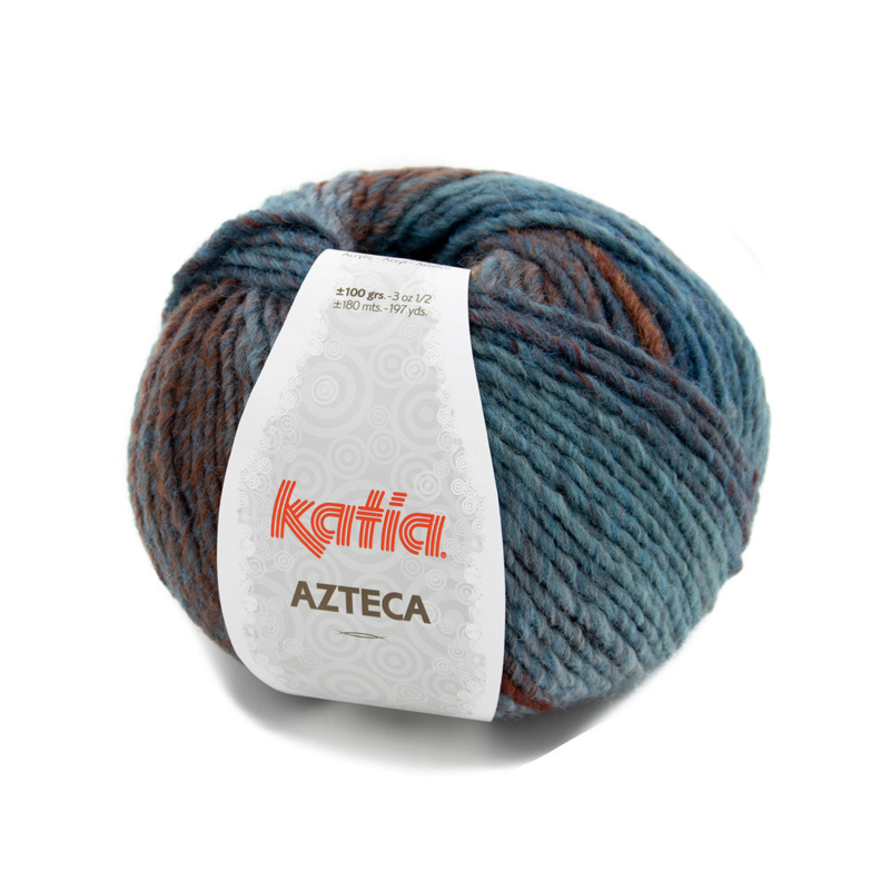 Katia Azteca 72 Blu-ruggine-marrone