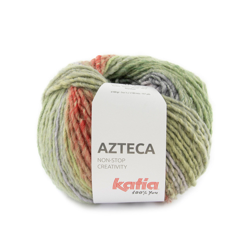 Katia Azteca 81 Verde chiaro-lilla chiaro