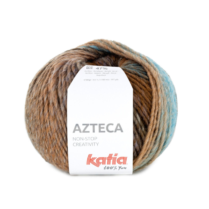 Katia Azteca 89 Marrone-blu-ecru