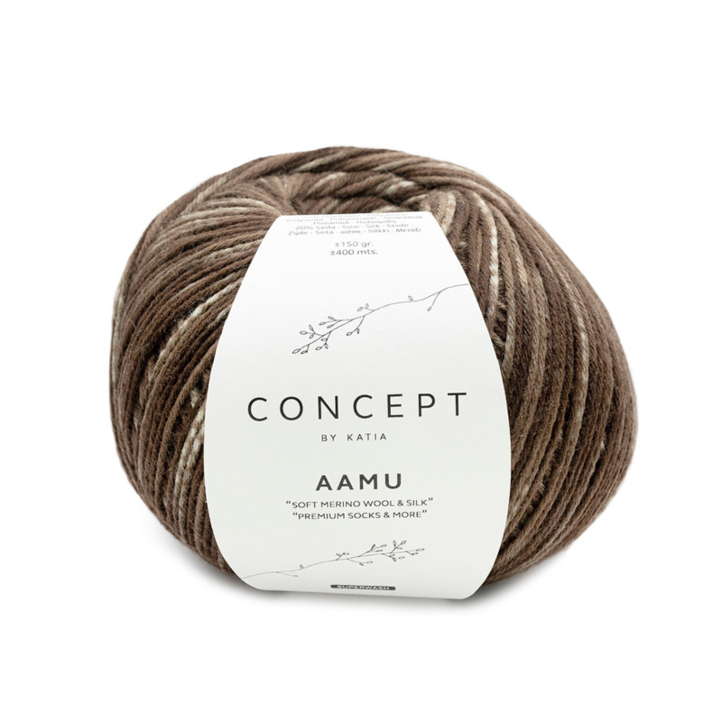 Katia Concept Aamu Socks 305 Marrone chiaro