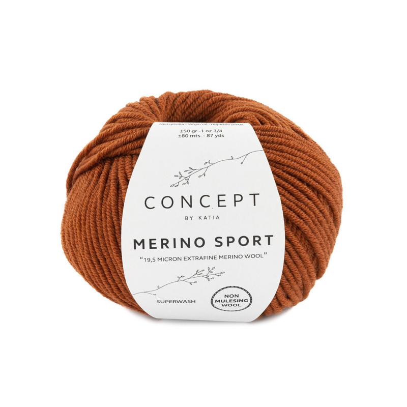 Katia Concept Merino Sport 042 Terra marrone