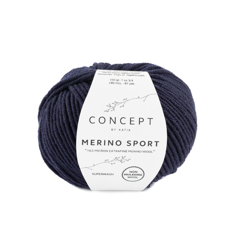 Katia Concept Merino Sport 005 Blu scuro