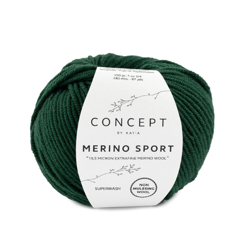 Katia Concept Merino Sport 054 Verde bottiglia