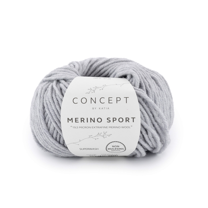Katia Concept Merino Sport 404 Grigio chiaro