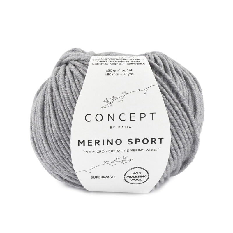 Katia Concept Merino Sport 401 Grigio medio