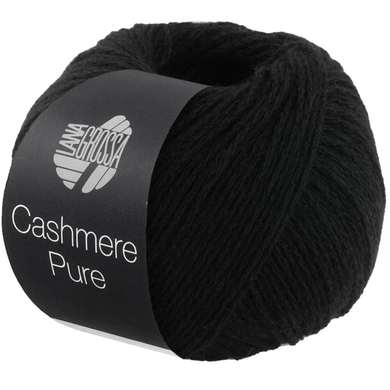 Lana Grossa Cashmere Pure 08 Nero