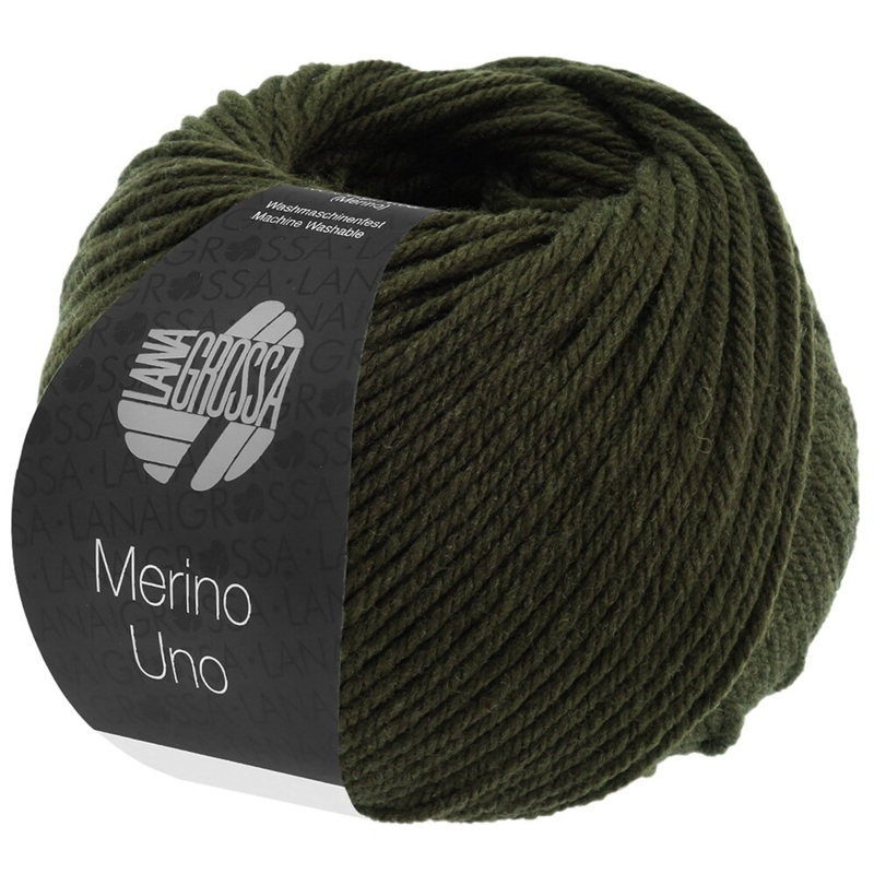 Lana Grossa Merino Uno 72 Nero-Verde