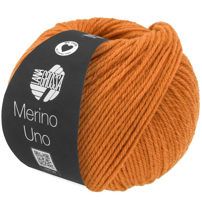 Lana Grossa Merino Uno 83 Marrone aranciato