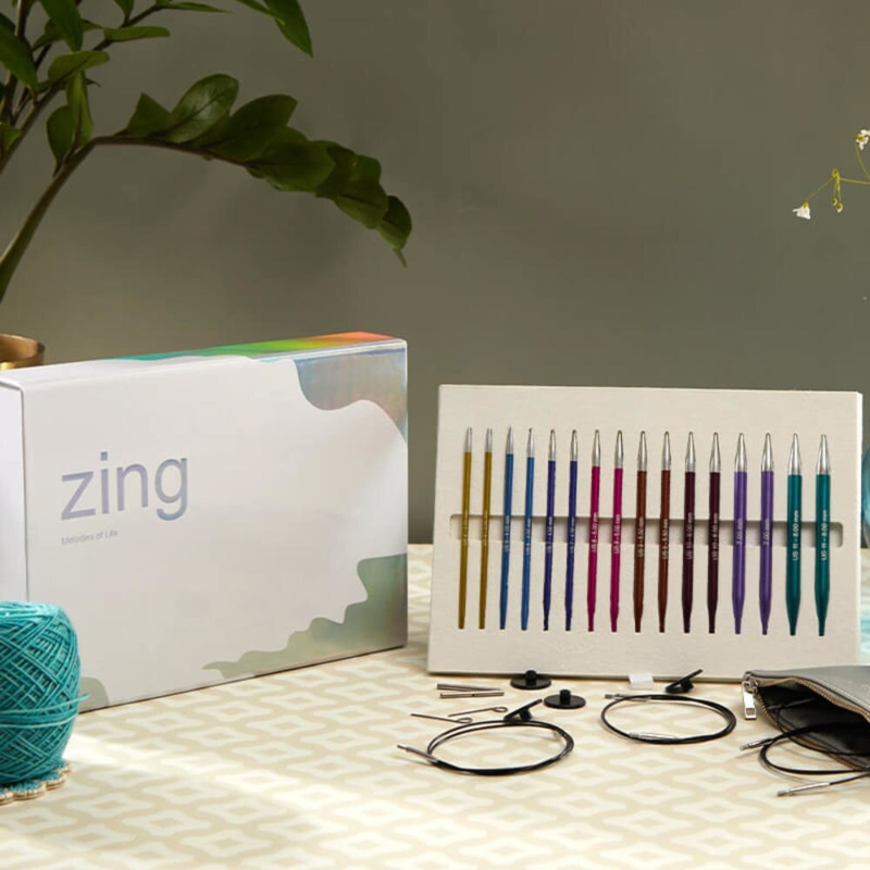 KnitPro ZING Set di ferri circolari intercambiabili "Melodies of Life"