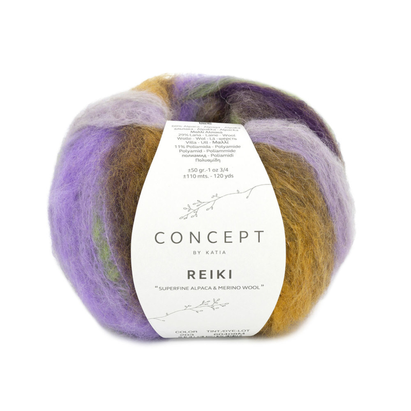 Katia Concept Reiki 203 Lilla-Verde-Ocra