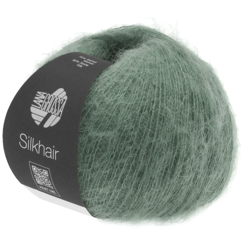 Lana Grossa Silkhair 127 Verde muschio