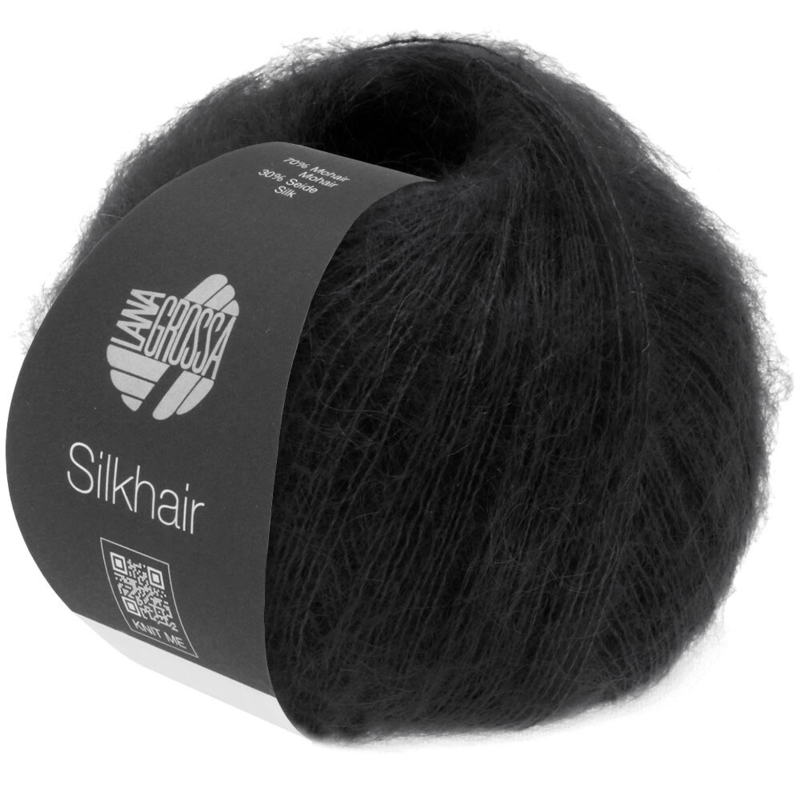 Lana Grossa Silkhair 014 Nero