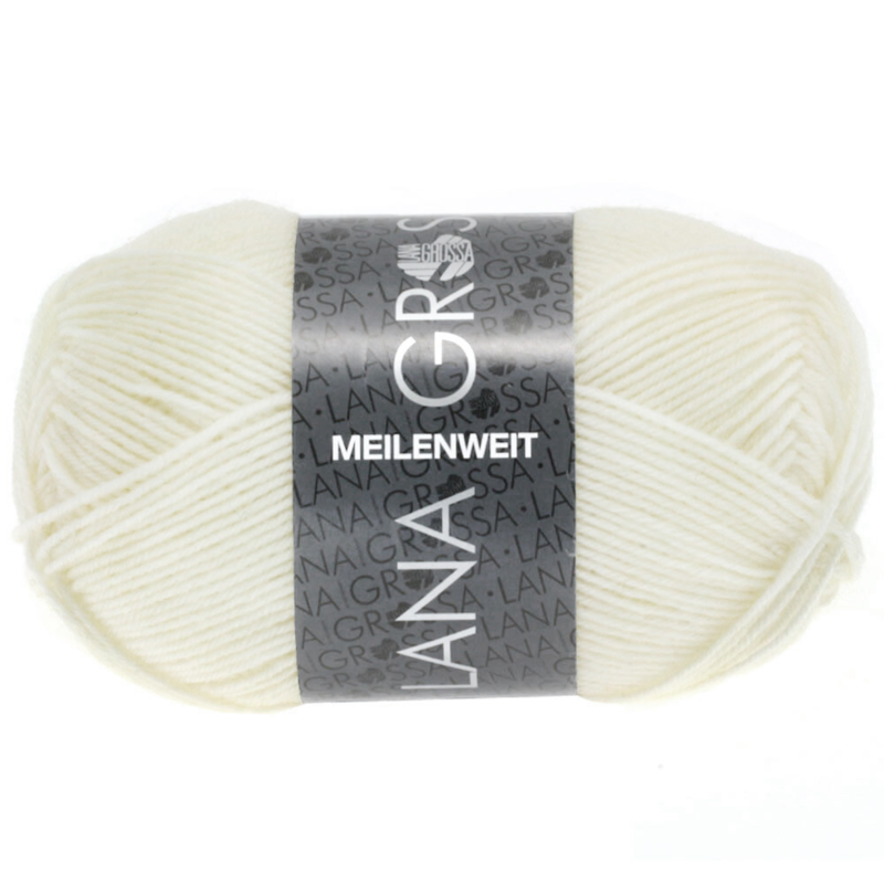 Lana Grossa Meilenweit 50 1113 Bianco sporco