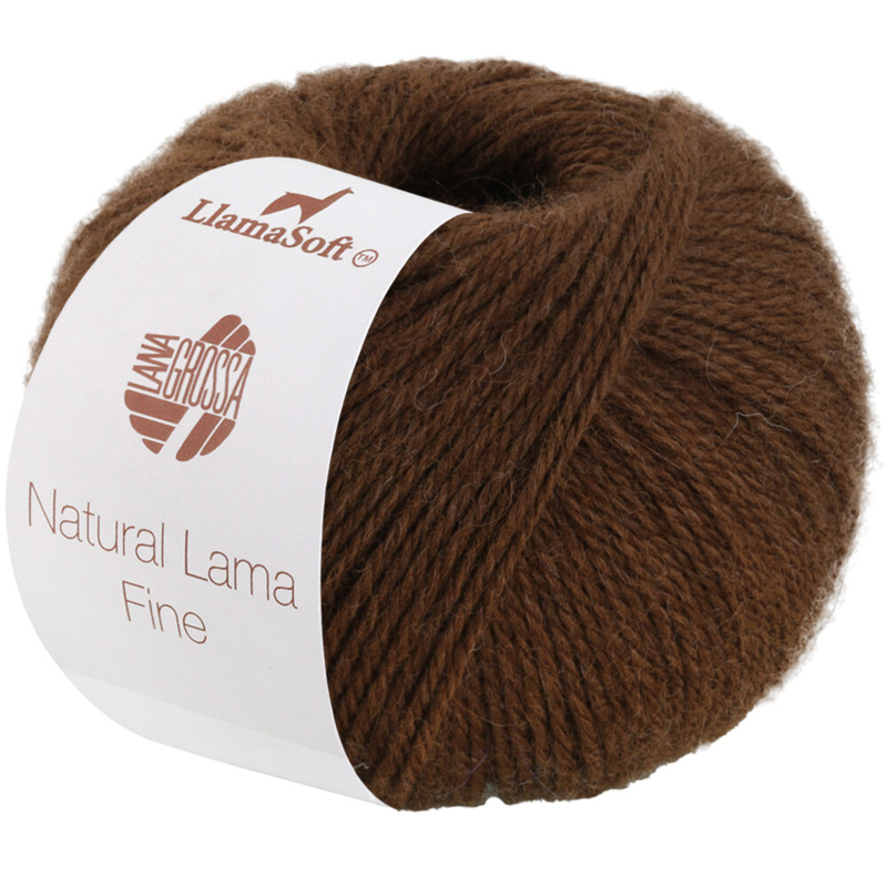 Lana Grossa Natural Lama Fine 113 Marrone cioccolato