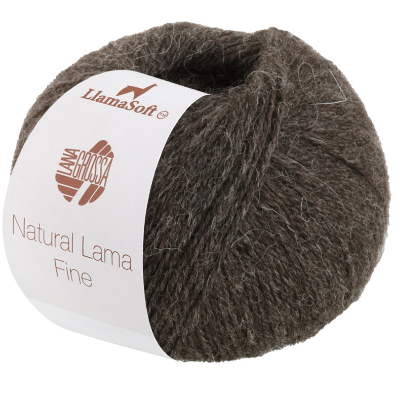 Lana Grossa Natural Lama Fine 115 Marrone nero