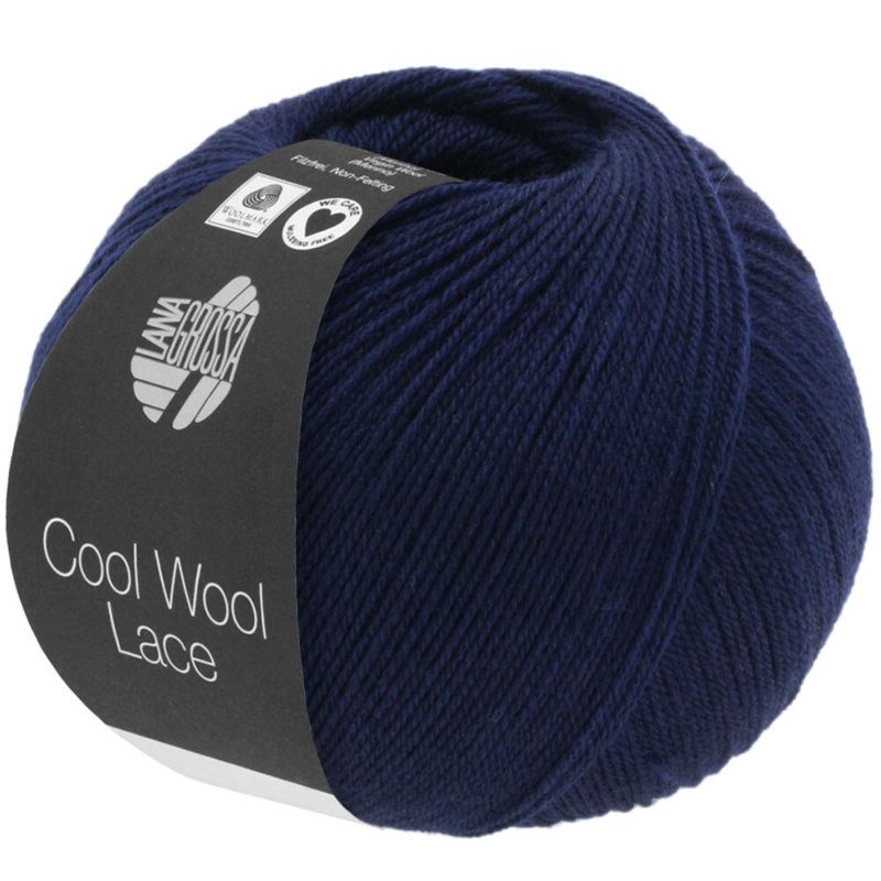 Lana Grossa Cool Wool Lace 23 Blu Notte