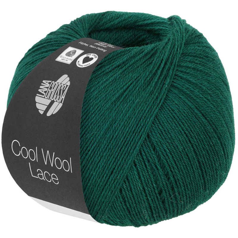 Lana Grossa Cool Wool Lace 42 Verde Scuro