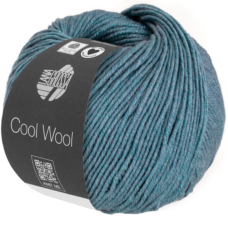 Lana Grossa Cool Wool Mélange 1433 Blu colomba mélange