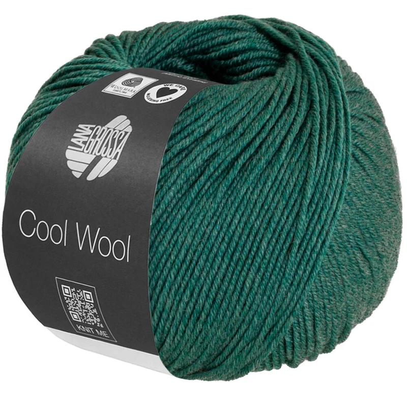 Lana Grossa Cool Wool Mélange 1505 Verde scuro mélange