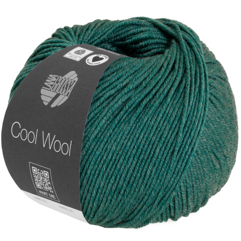 Lana Grossa Cool Wool Mélange 1425 Verde scuro mélange