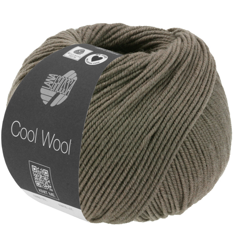 Lana Grossa Cool Wool Mélange 1422 Marrone scuro mélange