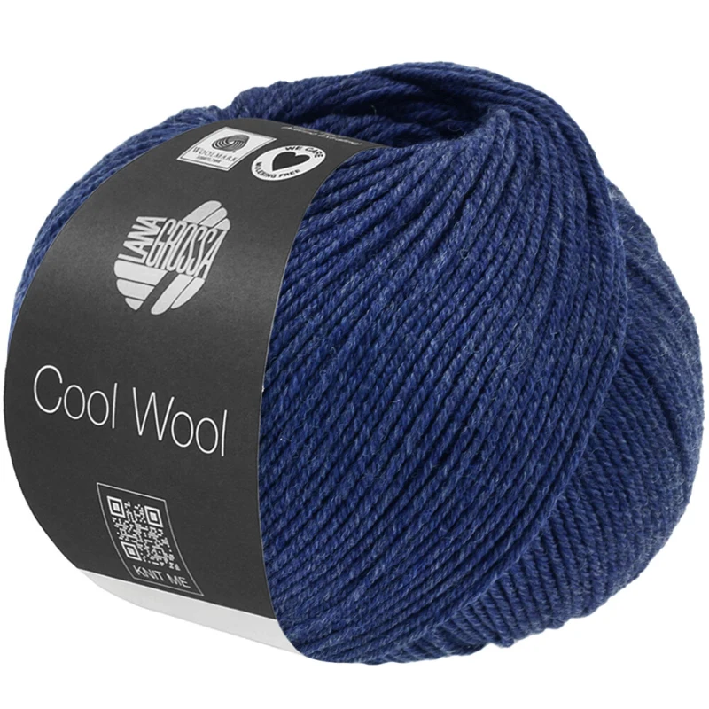 Lana Grossa Cool Wool Mélange 1504 Blu scuro mélange
