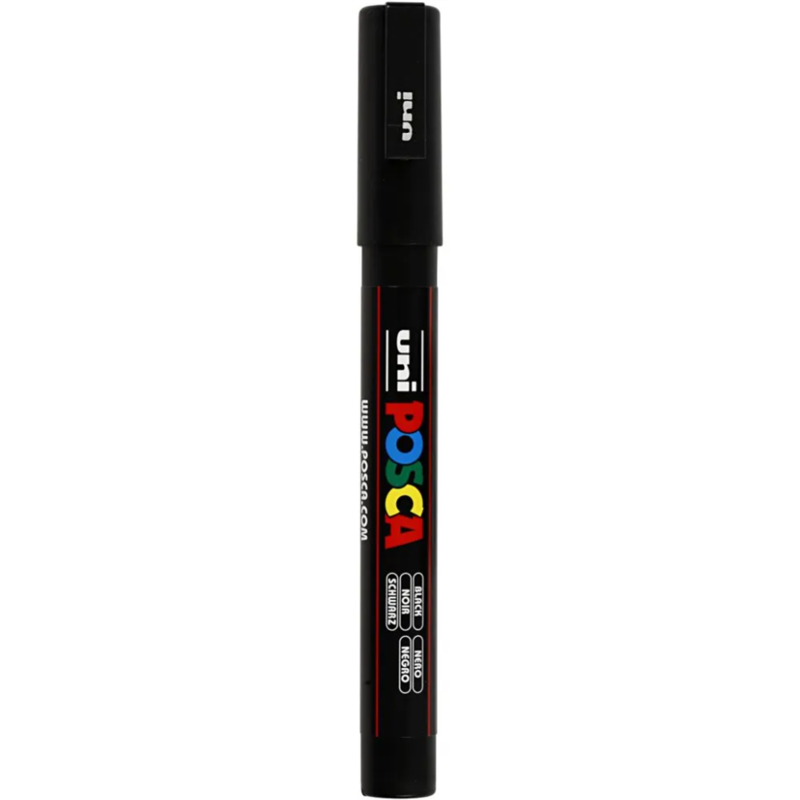 Pennarello Posca, 0,9-1,3 mm, 1 pz. Nero