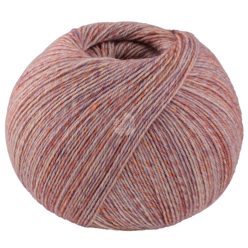 Lana Grossa Vintage Socks 1011 Rosa/viola/albicocca/giallo pallido mélange